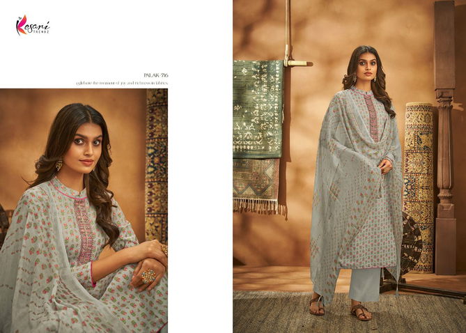 Kesari Palak 2 Cambric Cotton Casual Daily Wear Embroidery Dress Material Collection